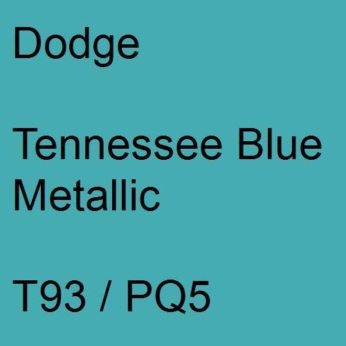 Dodge, Tennessee Blue Metallic, T93 / PQ5.